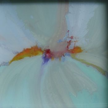 Картина под названием "coeur d'iris 4" - Jeanne Figueras, Подлинное произведение искусства