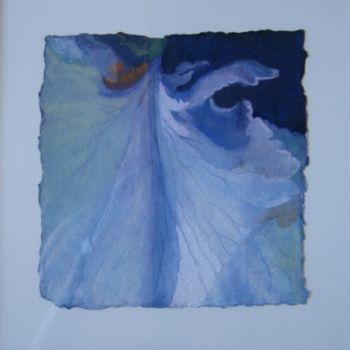 Картина под названием "petit Iris mauve" - Jeanne Figueras, Подлинное произведение искусства