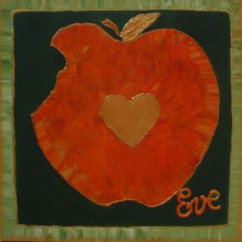 Schilderij getiteld "-Eve pomme-" door Désirée, Origineel Kunstwerk