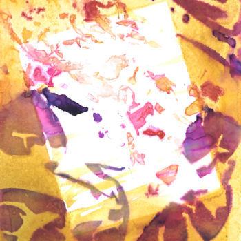 제목이 "REFLEXIONS"인 미술작품 Jeannette Allary로, 원작, 잉크