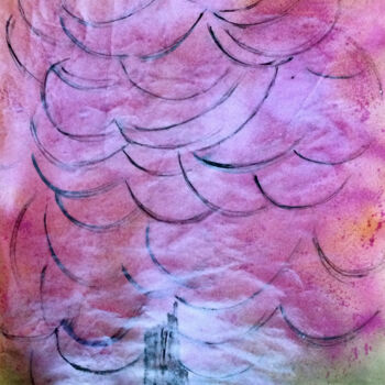 Drawing titled "L'Arbre assume le p…" by Jeannette Allary, Original Artwork, Ink