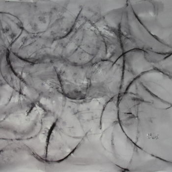 Pintura titulada "HARMONIE de COURBES" por Jeannette Allary, Obra de arte original, Tinta