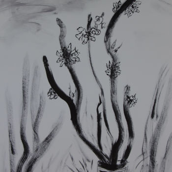 Peinture intitulée "INSTANTS" par Jeannette Allary, Œuvre d'art originale, Encre