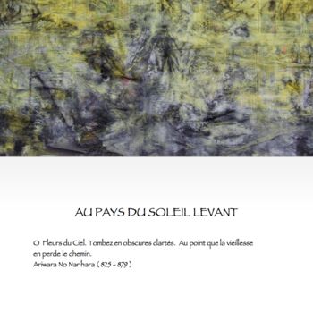 제목이 "POETIC CARD N° 3"인 디지털 아트 Jeannette Allary로, 원작, 포토 몽타주