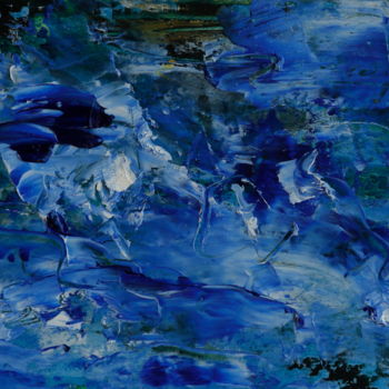 Painting titled "GLACIERS" by Jeannette Allary, Original Artwork, Oil