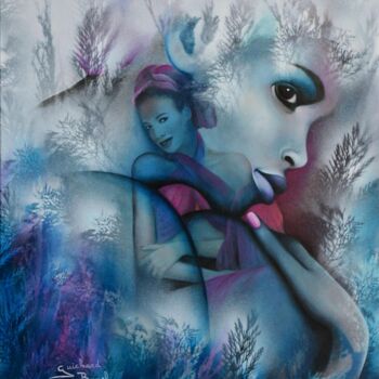 Peinture intitulée "rêve blanc" par Jeannette Guichard-Bunel, Œuvre d'art originale, Huile