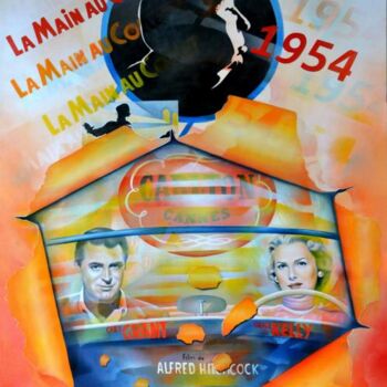 Painting titled "la main au collet" by Jeannette Guichard-Bunel, Original Artwork, Other