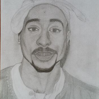 Tupac Shakur, Drawing by Jean Faye | Artmajeur