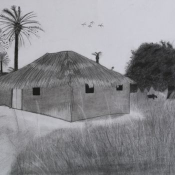 Dessin intitulée "Africa 🌍" par Jean Faye, Œuvre d'art originale, Crayon
