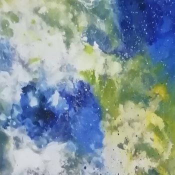 Картина под названием "Corail en mer" - Jm Peintures Morelle, Подлинное произведение искусства, Масло