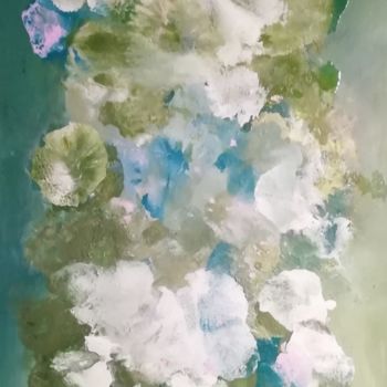 Peinture intitulée "Floraison printanie…" par Jm Peintures Morelle, Œuvre d'art originale, Huile