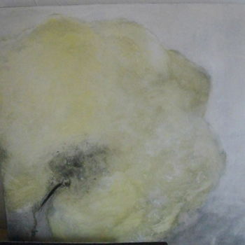 Painting titled "fleur sauvage" by Jeannine Morelle Peintures, Original Artwork, Acrylic