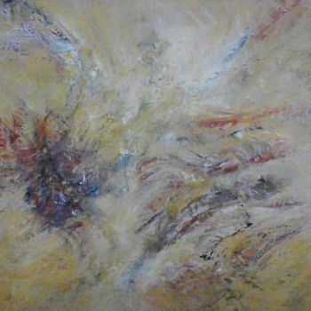 Painting titled "abstrait-compositio…" by Jeannine Morelle Peintures, Original Artwork, Oil