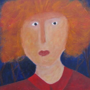 Peinture intitulée "Le veilleur éveillé" par Jeannine Martin, Œuvre d'art originale, Huile