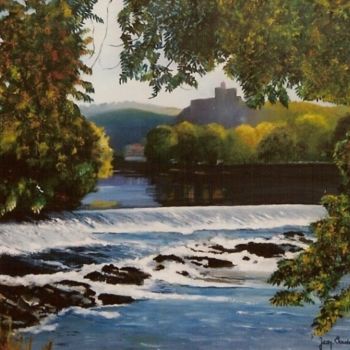 Peinture intitulée "Le barrage de Micau…" par Jean-Claude Jeannin, Œuvre d'art originale