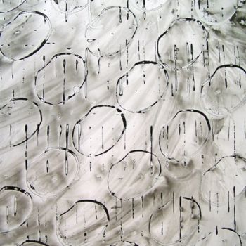 Painting titled "Rain" by Jeanpaquet, Original Artwork, Oil