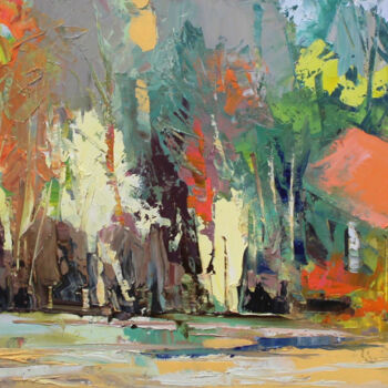 Peinture intitulée "HALF ABSTRACT 7 (La…" par Jean-Paul Schmitt, Œuvre d'art originale, Huile Monté sur Châssis en bois