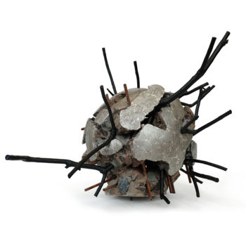 Escultura titulada "Météor charmille" por Jeanpaul Zak, Obra de arte original, Piedra