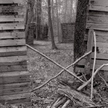 Photographie intitulée "Cabanes IV" par Jeanpaul Zak, Œuvre d'art originale, Photographie argentique