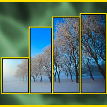 Digital Arts titled "Tableau arbres.jpg" by Jean-Pierre Gueret, Original Artwork, Photo Montage