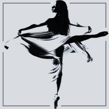 Digitale Kunst mit dem Titel "Danseuse N&B 1.jpg" von Jean-Pierre Gueret, Original-Kunstwerk, Fotomontage