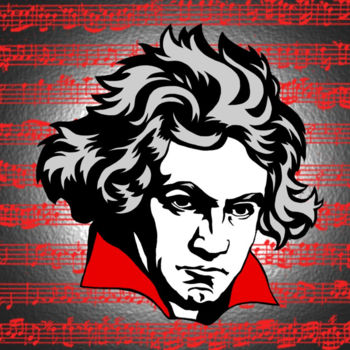 Artes digitais intitulada "Beethoven.jpg" por Jean-Pierre Gueret, Obras de arte originais, Foto Montagem