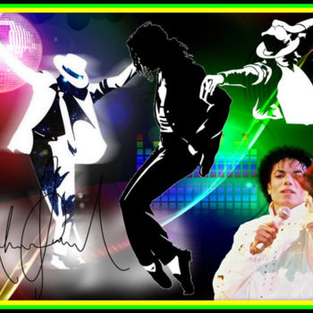 Digital Arts titled "Michaël Jackson.jpg" by Jean-Pierre Gueret, Original Artwork, Photo Montage