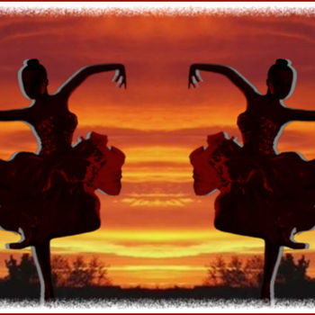 Digitale Kunst getiteld "double-danse-coucha…" door Jean-Pierre Gueret, Origineel Kunstwerk, Foto Montage