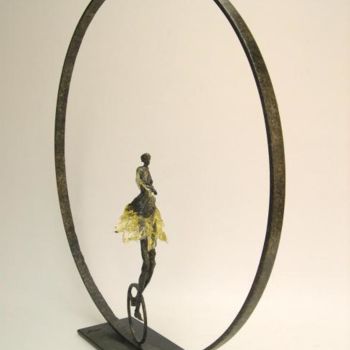 Sculpture titled "la roue ultime" by Jean-Pierre Bunel, Original Artwork, Other