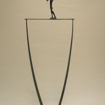 Γλυπτική με τίτλο "funambule" από Jean-Pierre Bunel, Αυθεντικά έργα τέχνης, Άλλος