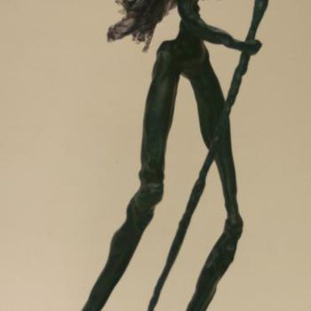 Sculpture titled "pélerin" by Jean-Pierre Bunel, Original Artwork, Metals