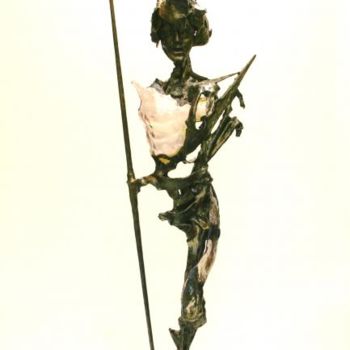 雕塑 标题为“le guerrier de la l…” 由Jean-Pierre Bunel, 原创艺术品, 混合媒体