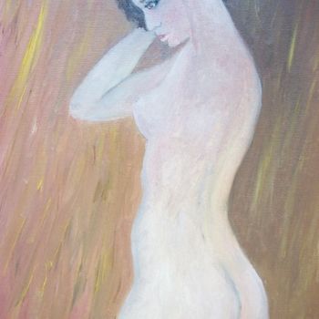 Peinture intitulée "femme sous la douche" par Jean-Pierre Leconte, Œuvre d'art originale