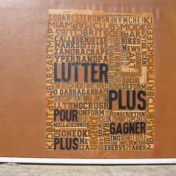 Peinture intitulée "Lutter plus" par Jean Rumain, Œuvre d'art originale