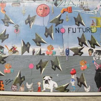Painting titled "No future" by Jean Rumain, Original Artwork