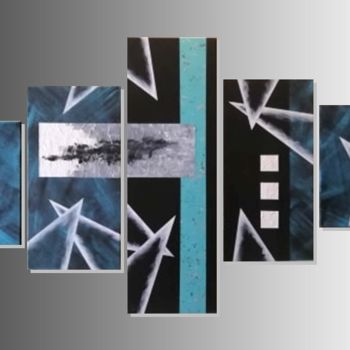 Schilderij getiteld "DIMENSION PARALLELE" door Artist Toiles Design, Origineel Kunstwerk, Acryl