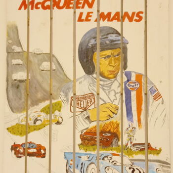 Pintura intitulada "LE MANS -Steve Mc Q…" por Jeantou, Obras de arte originais, Acrílico