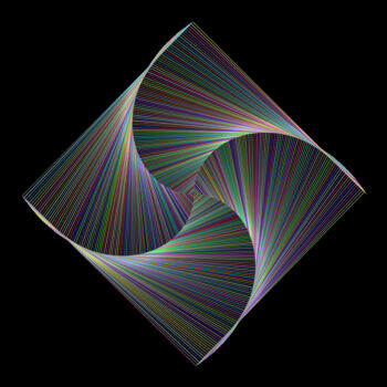 Arte digitale intitolato "Vortex - #1483" da Jeb Gaither, Opera d'arte originale, Lavoro digitale 2D