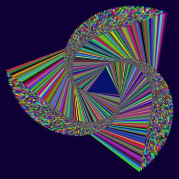 Digitale Kunst mit dem Titel "Spiral Vortex - #14…" von Jeb Gaither, Original-Kunstwerk, 2D digitale Arbeit