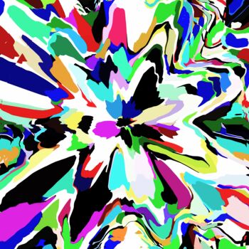 Digital Arts titled "Splash - #1461" by Jeb Gaither, Original Artwork, 2D Digital Work