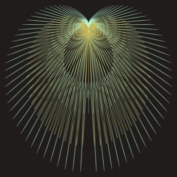 Digitale Kunst getiteld "Wings - #1510" door Jeb Gaither, Origineel Kunstwerk, 2D Digital Work