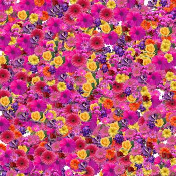 Digital Arts titled "Flower Garden - #14…" by Jeb Gaither, Original Artwork, 2D Digital Work
