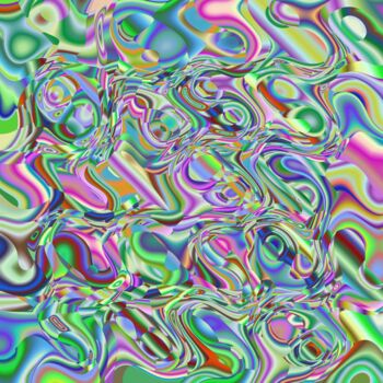 Digitale Kunst getiteld "Happy Bubbles - #15…" door Jeb Gaither, Origineel Kunstwerk, 2D Digital Work