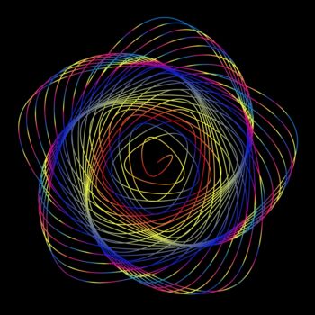 Arte digitale intitolato "Atomic Spiral - #15…" da Jeb Gaither, Opera d'arte originale, Lavoro digitale 2D