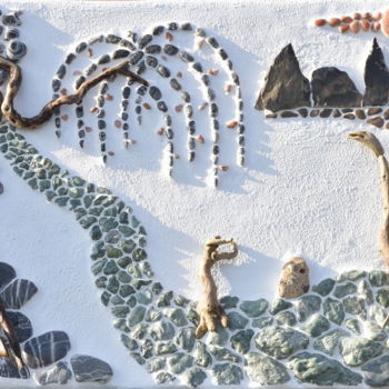 Escultura intitulada "Jurassic Park" por Giacomo Franzini, Obras de arte originais, Pedra