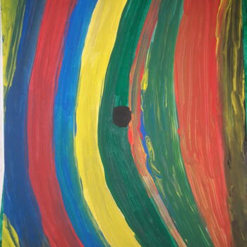 Peinture intitulée "O Arco-íris ponto f…" par Jedaylson Rodrigues, Œuvre d'art originale, Gouache