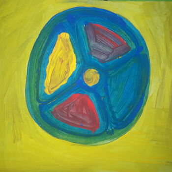 Pintura intitulada "A 1° roda" por Jedaylson Rodrigues, Obras de arte originais, Aquarela
