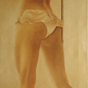Malerei mit dem Titel "Hostess" von Jeden, Original-Kunstwerk, Öl
