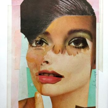 Collages intitolato "Monalisa da Rua V" da Jefe Rodrigues, Opera d'arte originale