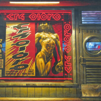 Картина под названием "Golden Girl" - Jeff Cornish, Подлинное произведение искусства, Масло